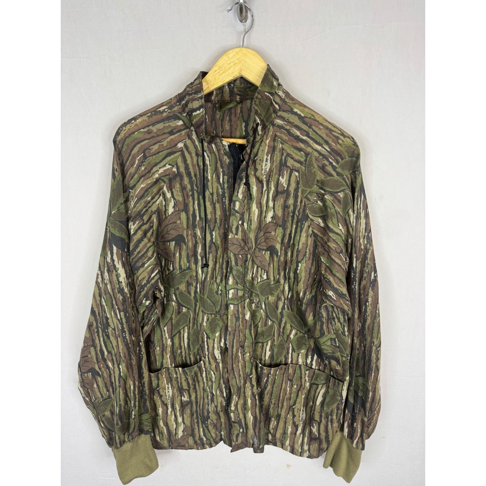 Spartan Realtree Camo Light Jacket Mens M Full Zip Hunting‎ Made in USA Vintage